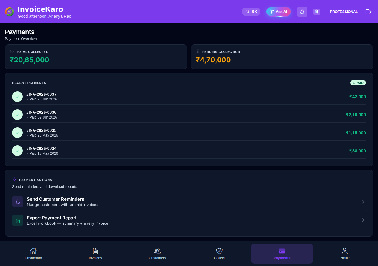 Payments